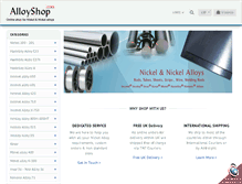 Tablet Screenshot of alloyshop.com